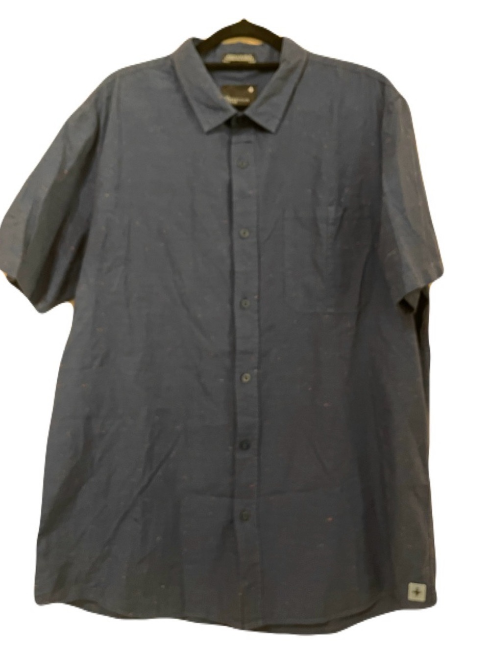 Tavik men’s navy patterned a/s woven size XL EUC
